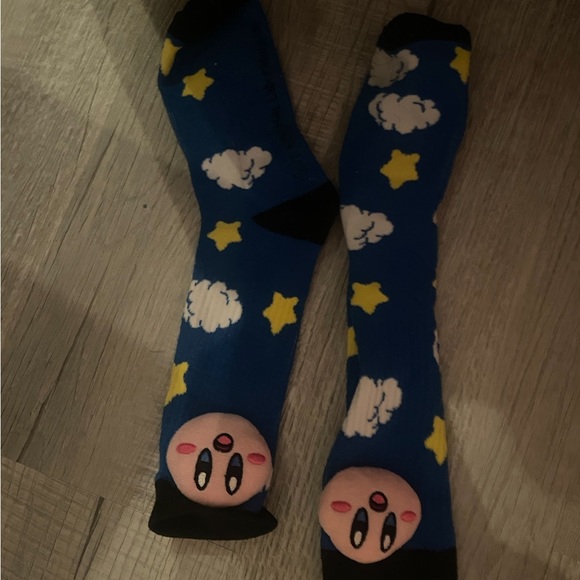 Kirby Knee High Socks From Hot Topic || Never Worn - Picture 1 of 1